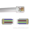 Rj12 To Rj12 6p6c Cable Assembly Flat Awg26